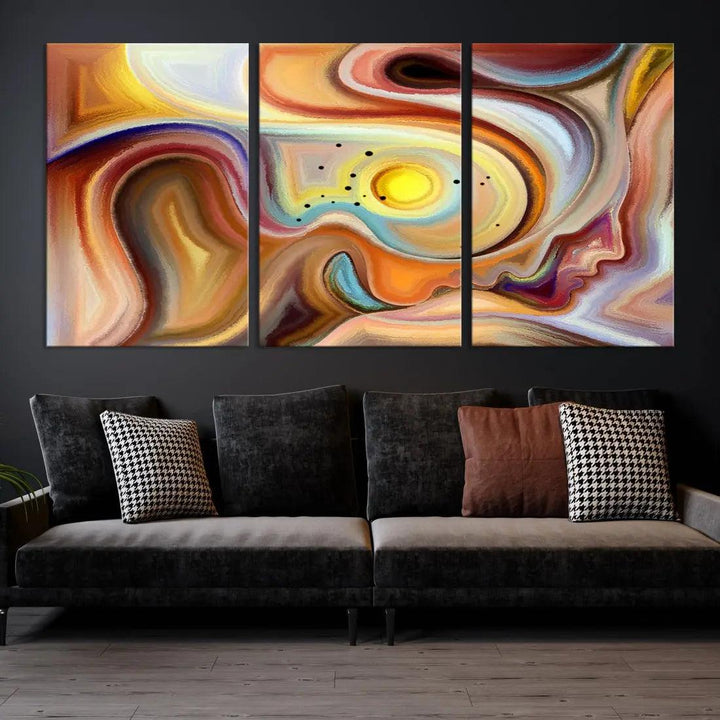 Mystery Beauty to Your Home with Our Abstract Human Figures Wall Art Canvas Print