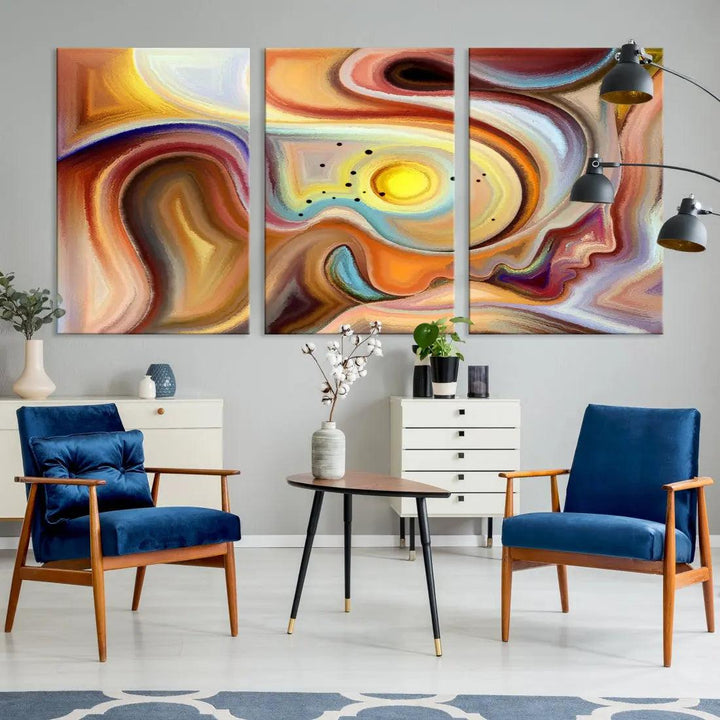 Mystery Beauty to Your Home with Our Abstract Human Figures Wall Art Canvas Print