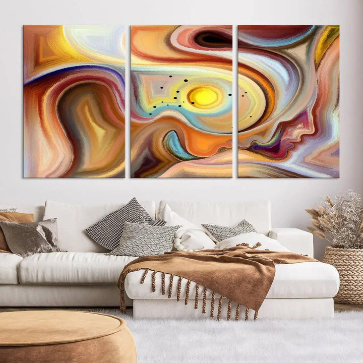 Mystery Beauty to Your Home with Our Abstract Human Figures Wall Art Canvas Print