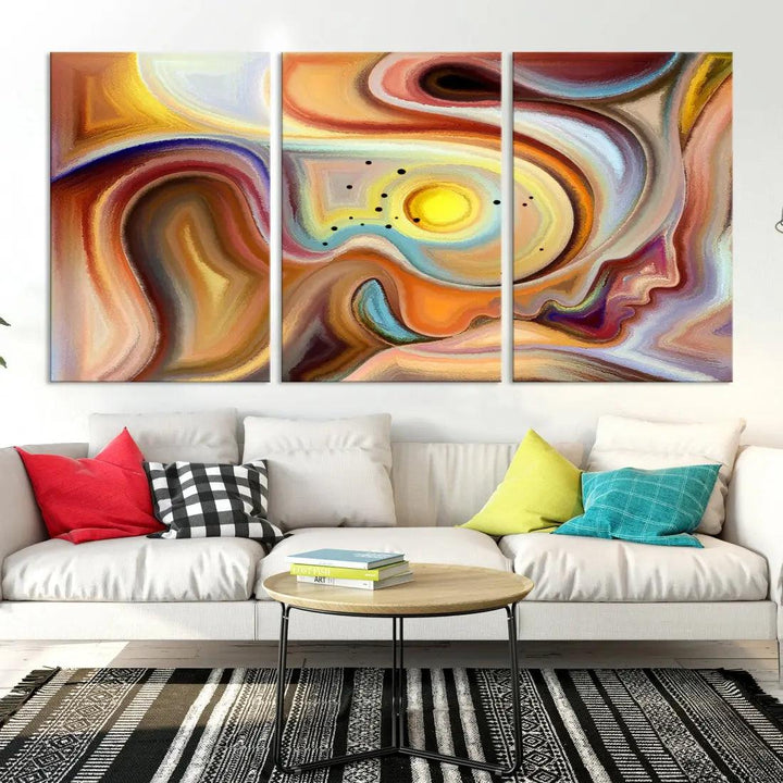 Mystery Beauty to Your Home with Our Abstract Human Figures Wall Art Canvas Print