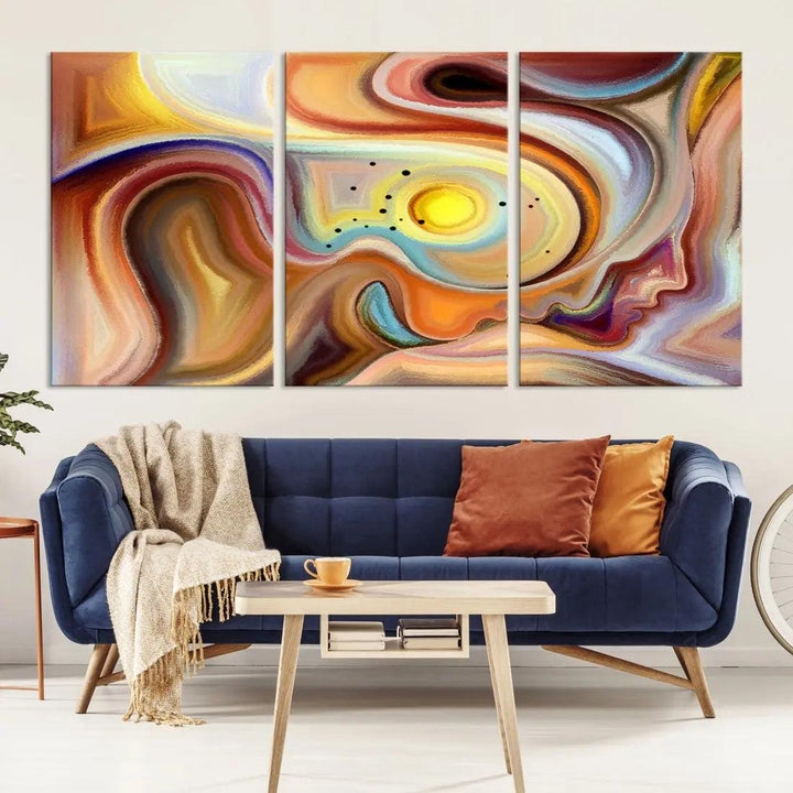 Mystery Beauty to Your Home with Our Abstract Human Figures Wall Art Canvas Print