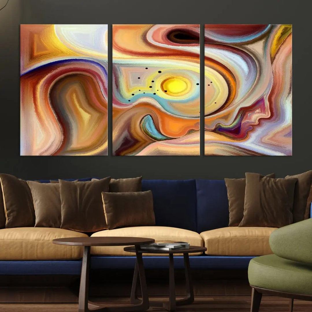 Mystery Beauty to Your Home with Our Abstract Human Figures Wall Art Canvas Print