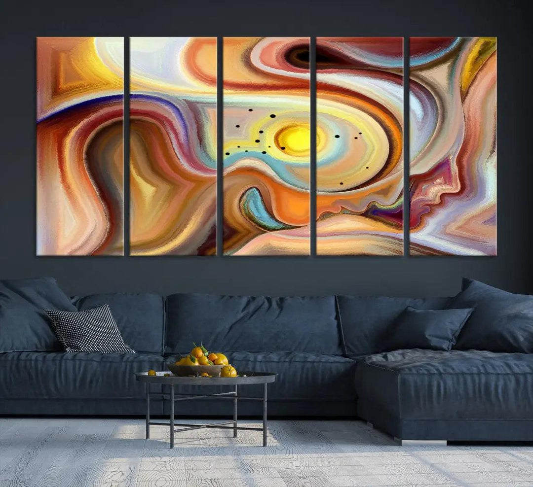 Mystery Beauty to Your Home with Our Abstract Human Figures Wall Art Canvas Print