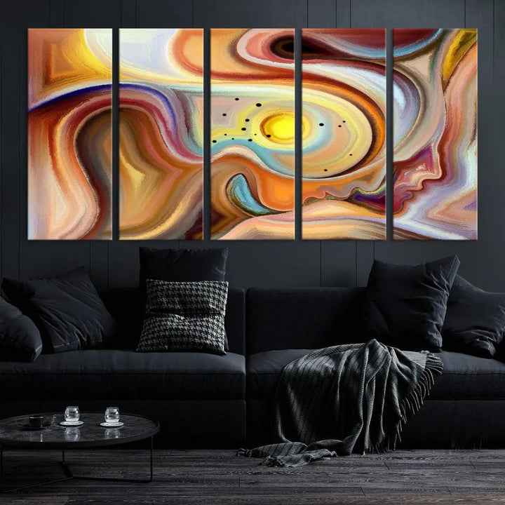 Mystery Beauty to Your Home with Our Abstract Human Figures Wall Art Canvas Print