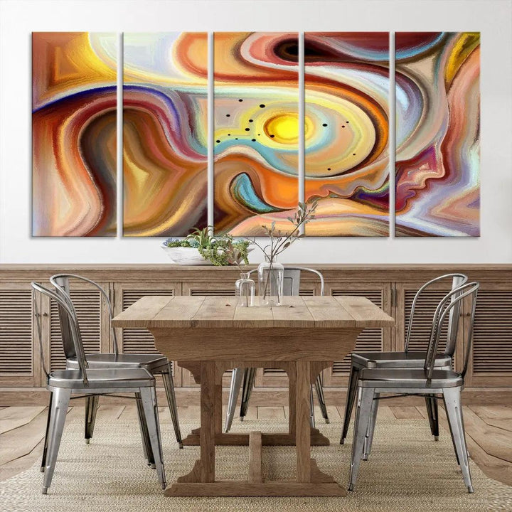 Mystery Beauty to Your Home with Our Abstract Human Figures Wall Art Canvas Print