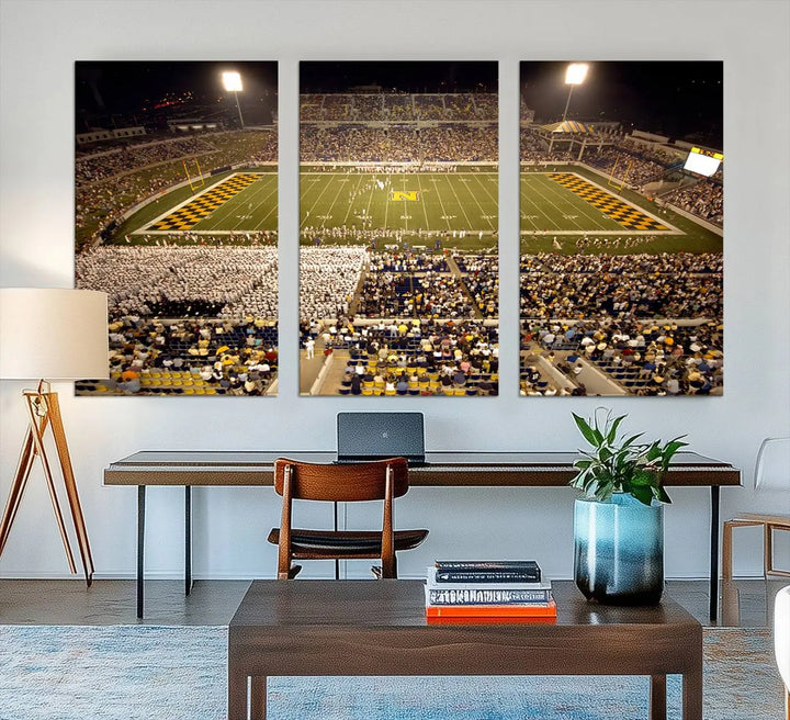 Navy Midshipmen Football Team Print - Navy–Marine Corps Memorial Stadium Wall Art Canvas Print