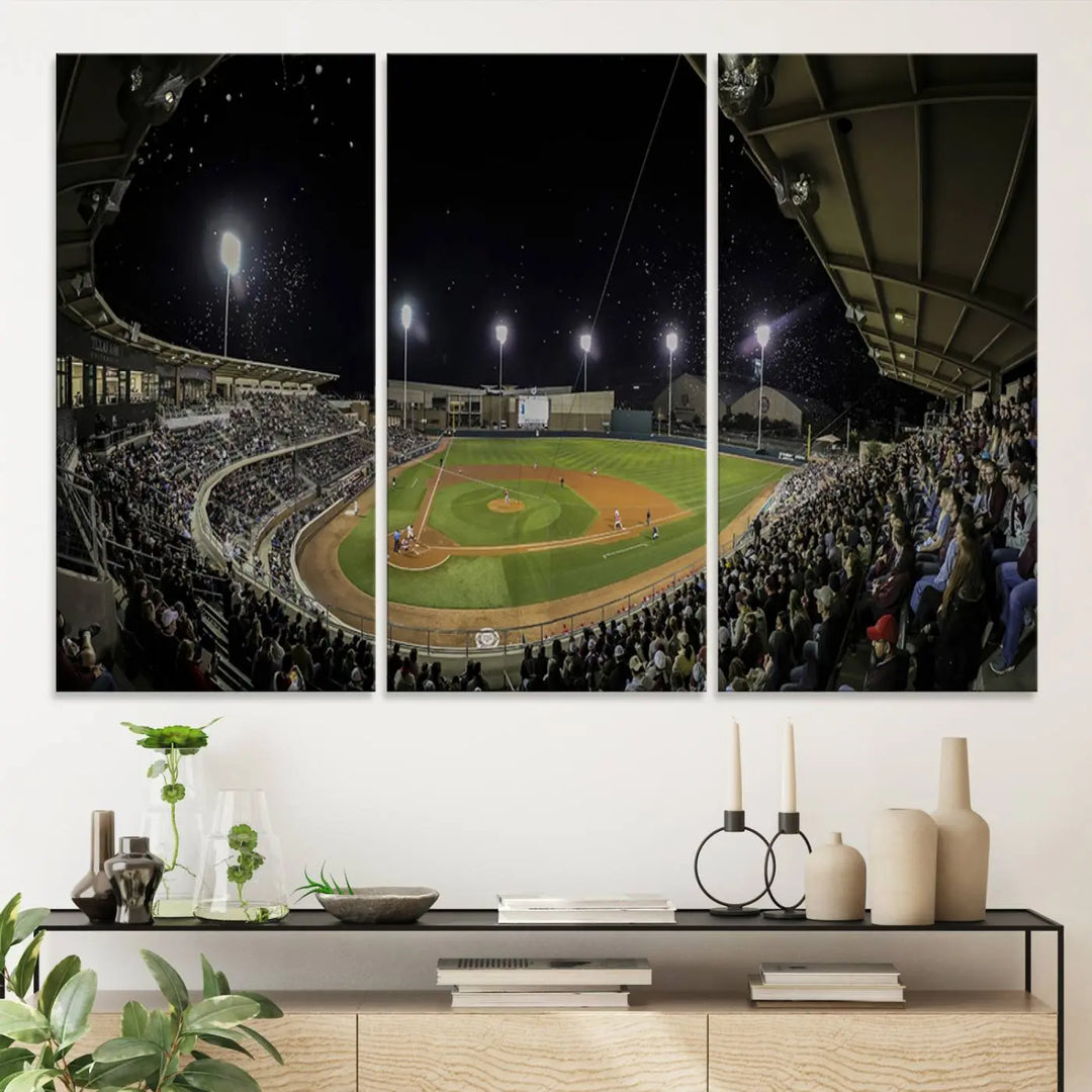 Olsen Field at Blue Bell Park - Texas A&M Aggies Baseball Stadium Wall Art Canvas Print