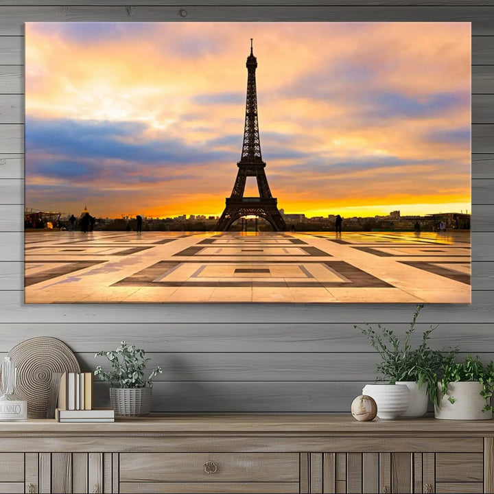 Paris Eiffle Tower Wall Art Canvas Prints