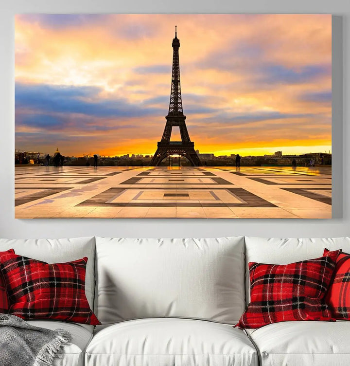 Paris Eiffle Tower Wall Art Canvas Prints