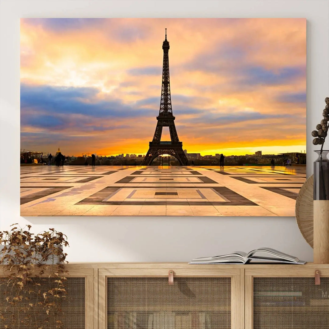 Paris Eiffle Tower Wall Art Canvas Prints