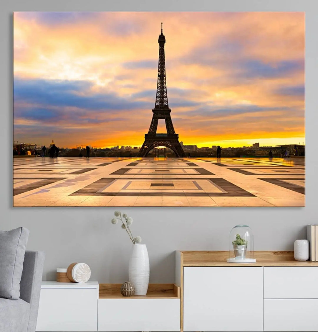 Paris Eiffle Tower Wall Art Canvas Prints