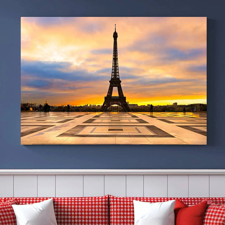 Paris Eiffle Tower Wall Art Canvas Prints