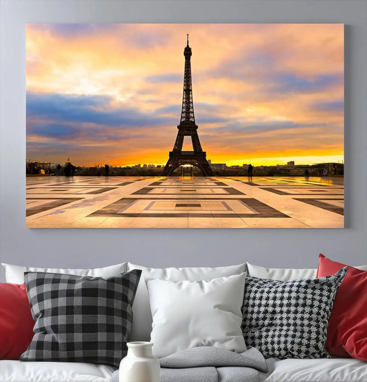 Paris Eiffle Tower Wall Art Canvas Prints