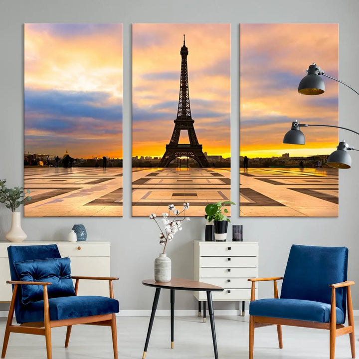 Paris Eiffle Tower Wall Art Canvas Prints