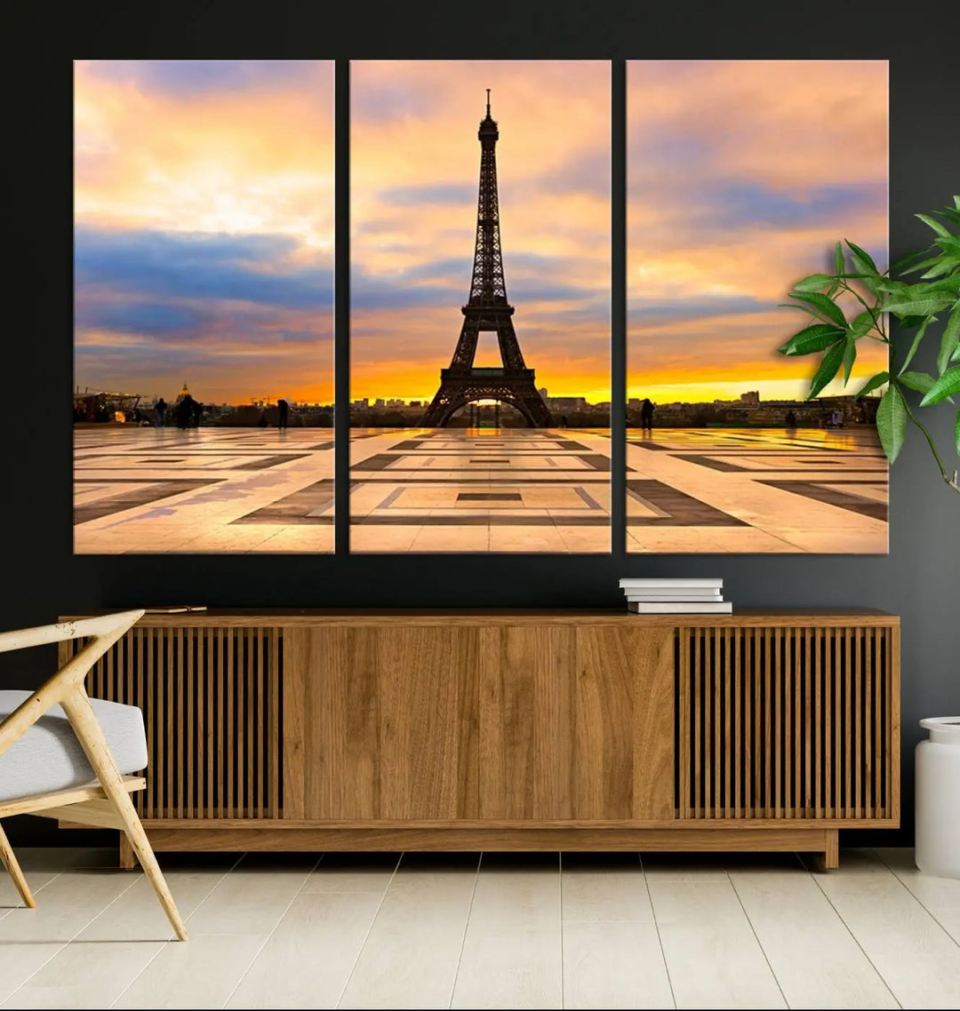 Paris Eiffle Tower Wall Art Canvas Prints