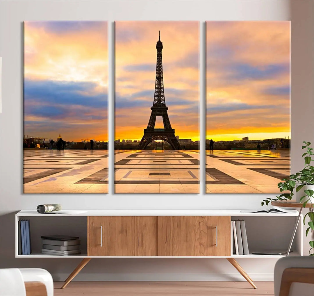 Paris Eiffle Tower Wall Art Canvas Prints