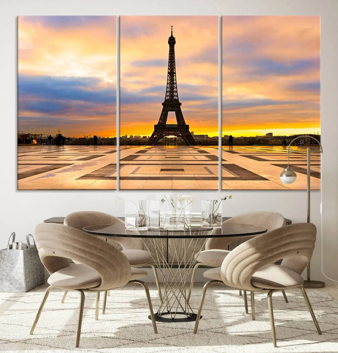 Paris Eiffle Tower Wall Art Canvas Prints