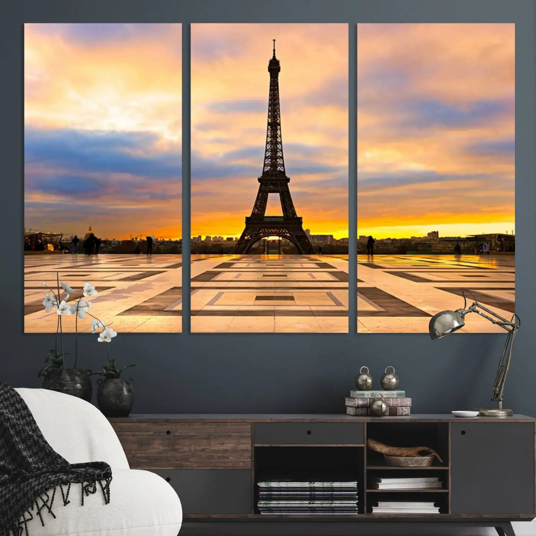 Paris Eiffle Tower Wall Art Canvas Prints