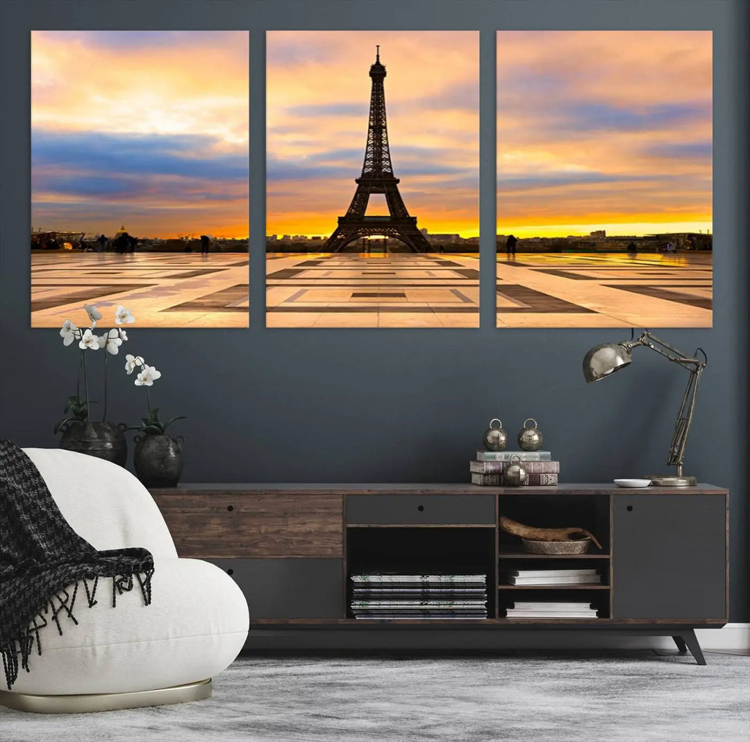 Paris Eiffle Tower Wall Art Canvas Prints