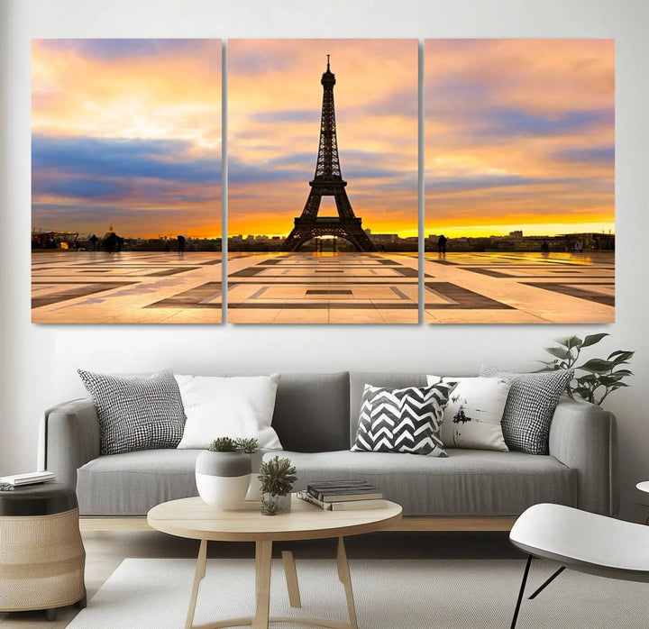 Paris Eiffle Tower Wall Art Canvas Prints