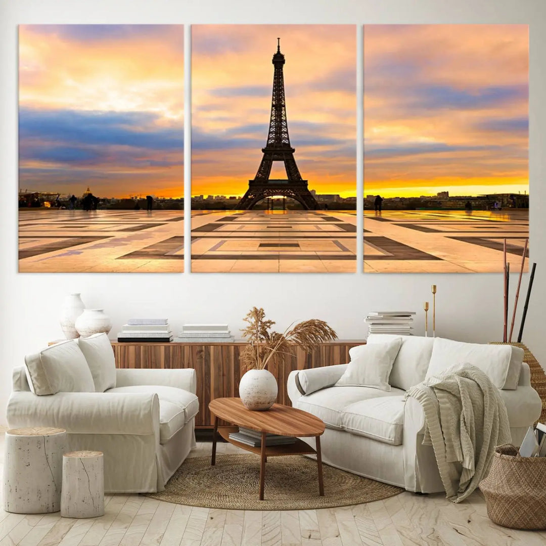 Paris Eiffle Tower Wall Art Canvas Prints