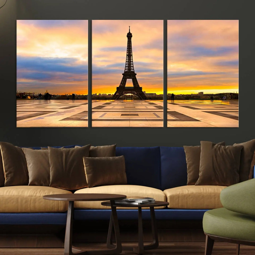 Paris Eiffle Tower Wall Art Canvas Prints