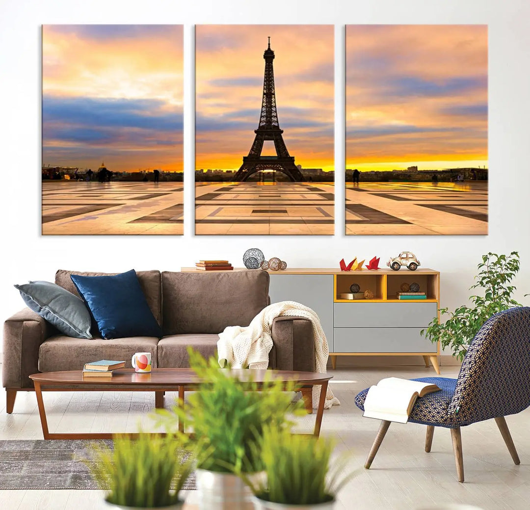 Paris Eiffle Tower Wall Art Canvas Prints