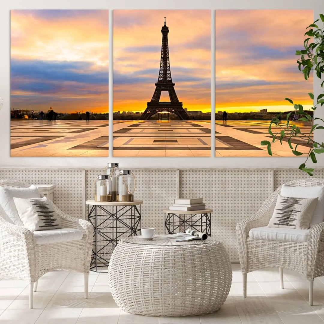 Paris Eiffle Tower Wall Art Canvas Prints