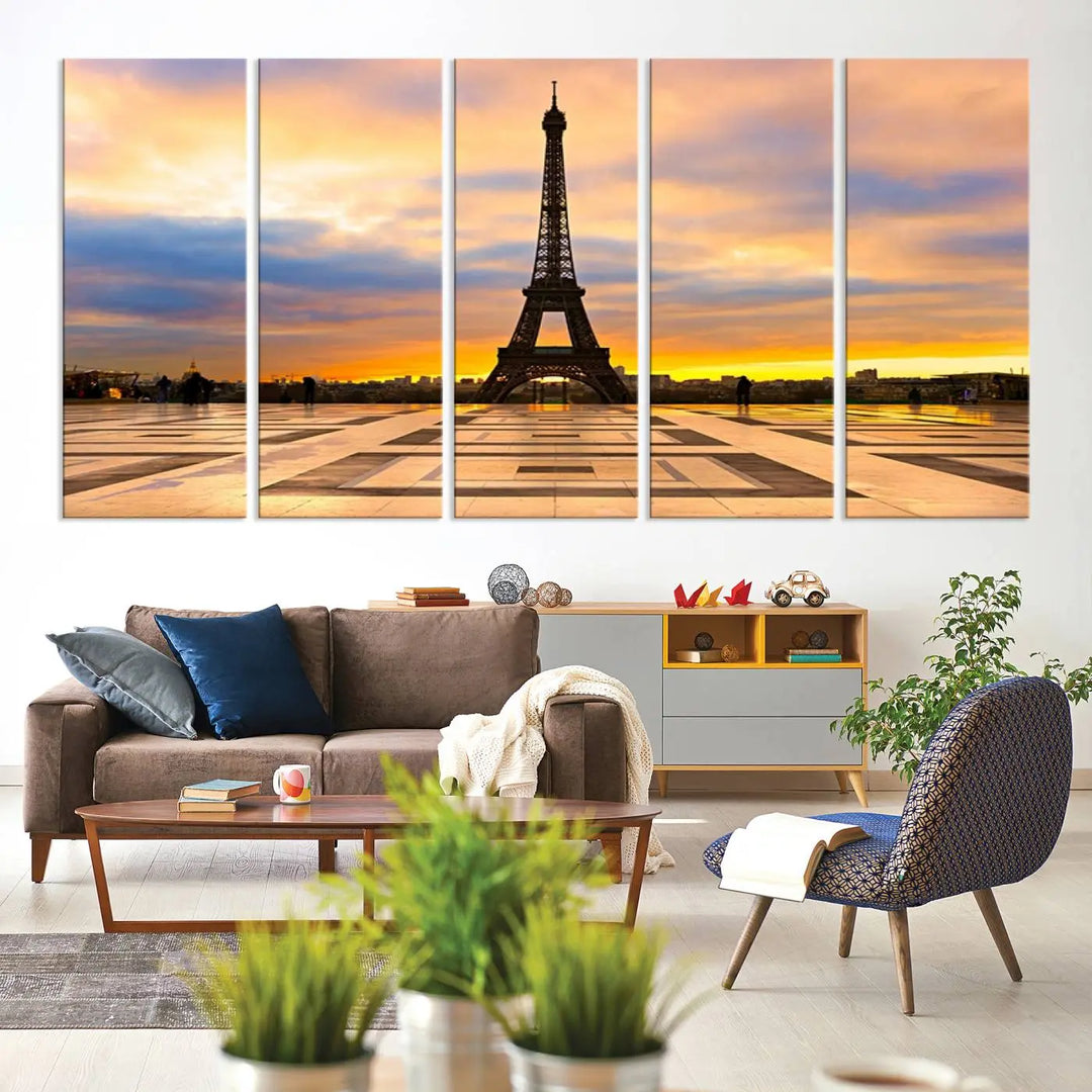 Paris Eiffle Tower Wall Art Canvas Prints