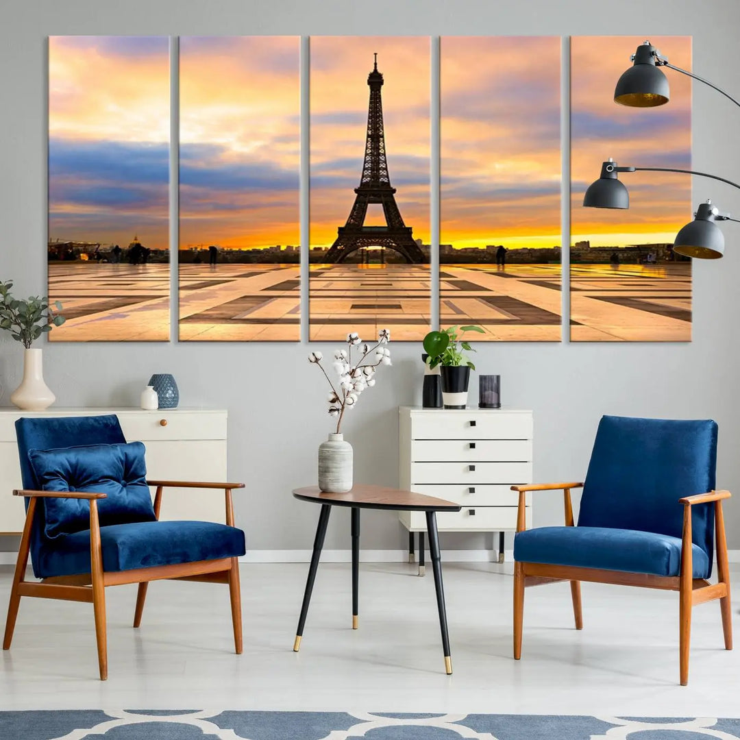 Paris Eiffle Tower Wall Art Canvas Prints