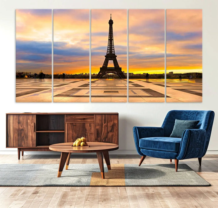 Paris Eiffle Tower Wall Art Canvas Prints