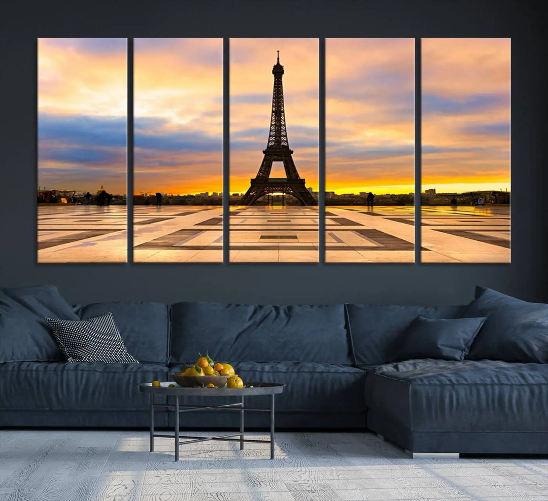 Paris Eiffle Tower Wall Art Canvas Prints