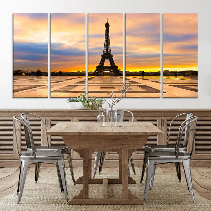 Paris Eiffle Tower Wall Art Canvas Prints