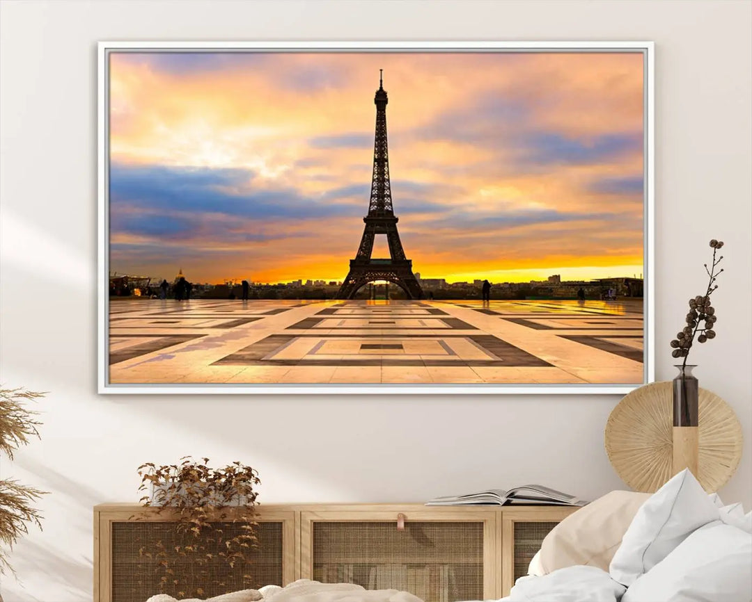 Paris Eiffle Tower Wall Art Canvas Prints