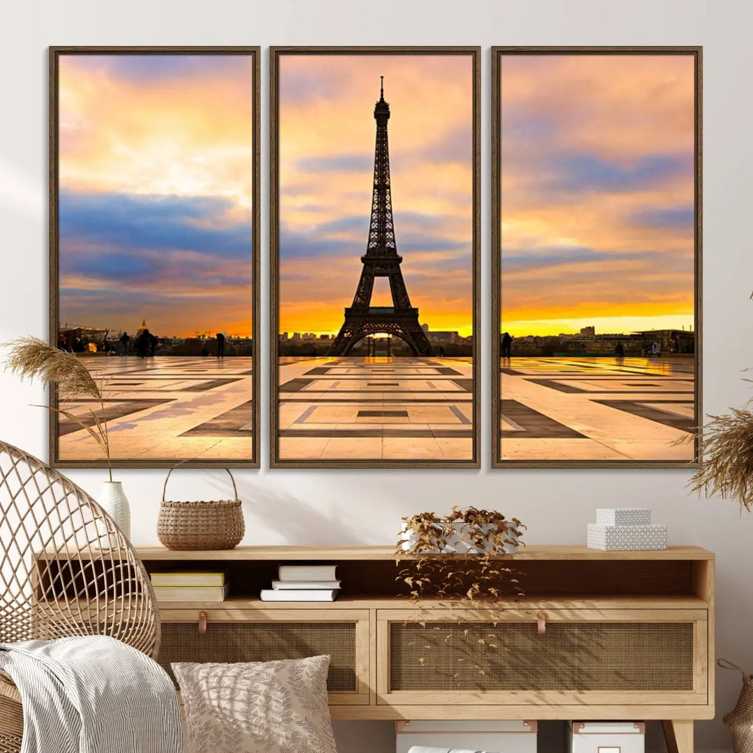 Paris Eiffle Tower Wall Art Canvas Prints