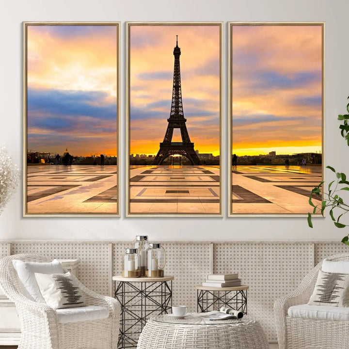 Paris Eiffle Tower Wall Art Canvas Prints