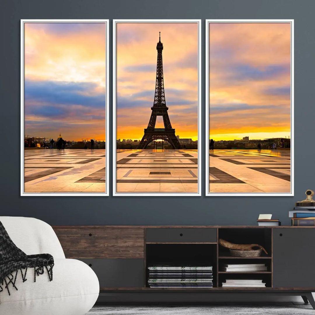 Paris Eiffle Tower Wall Art Canvas Prints