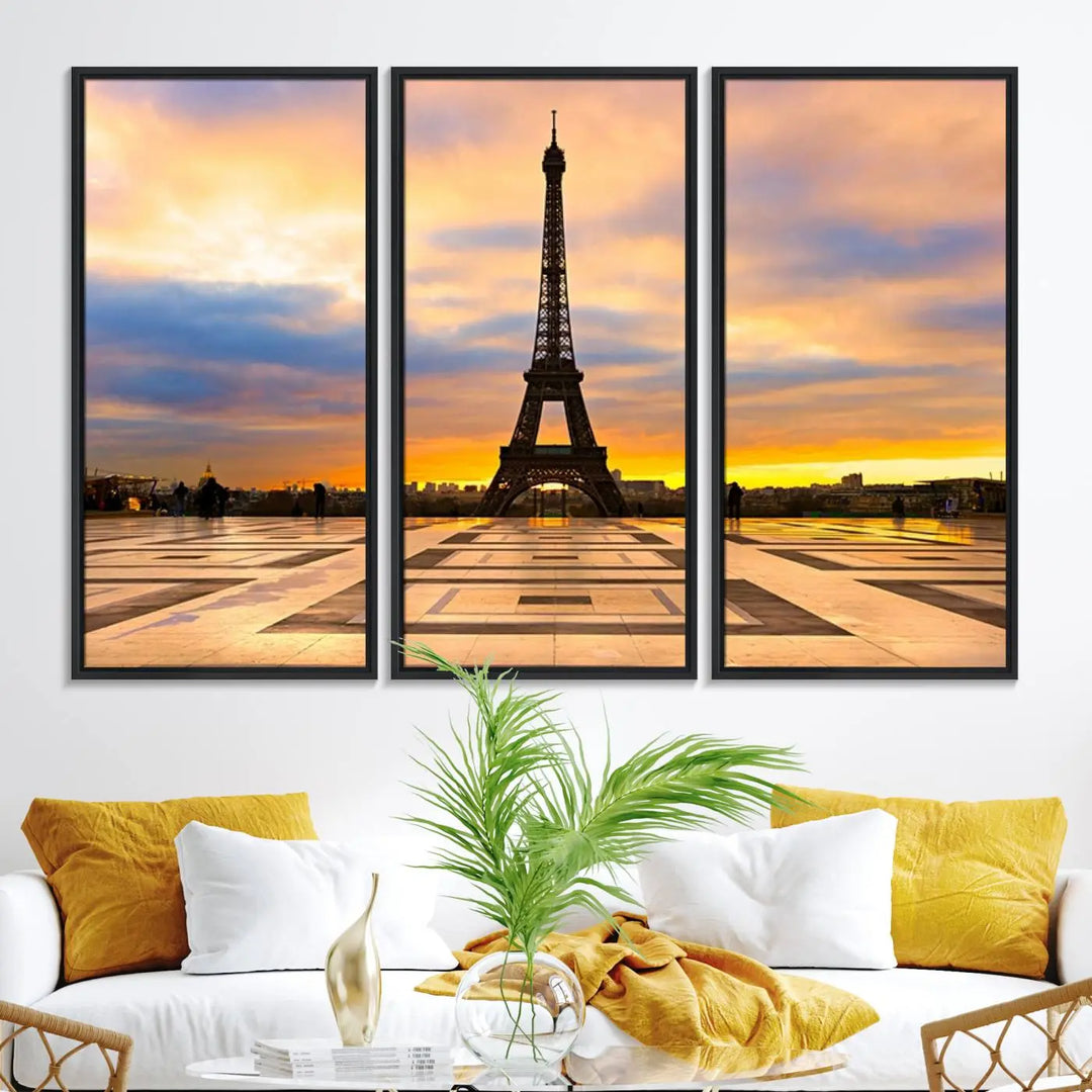 Paris Eiffle Tower Wall Art Canvas Prints