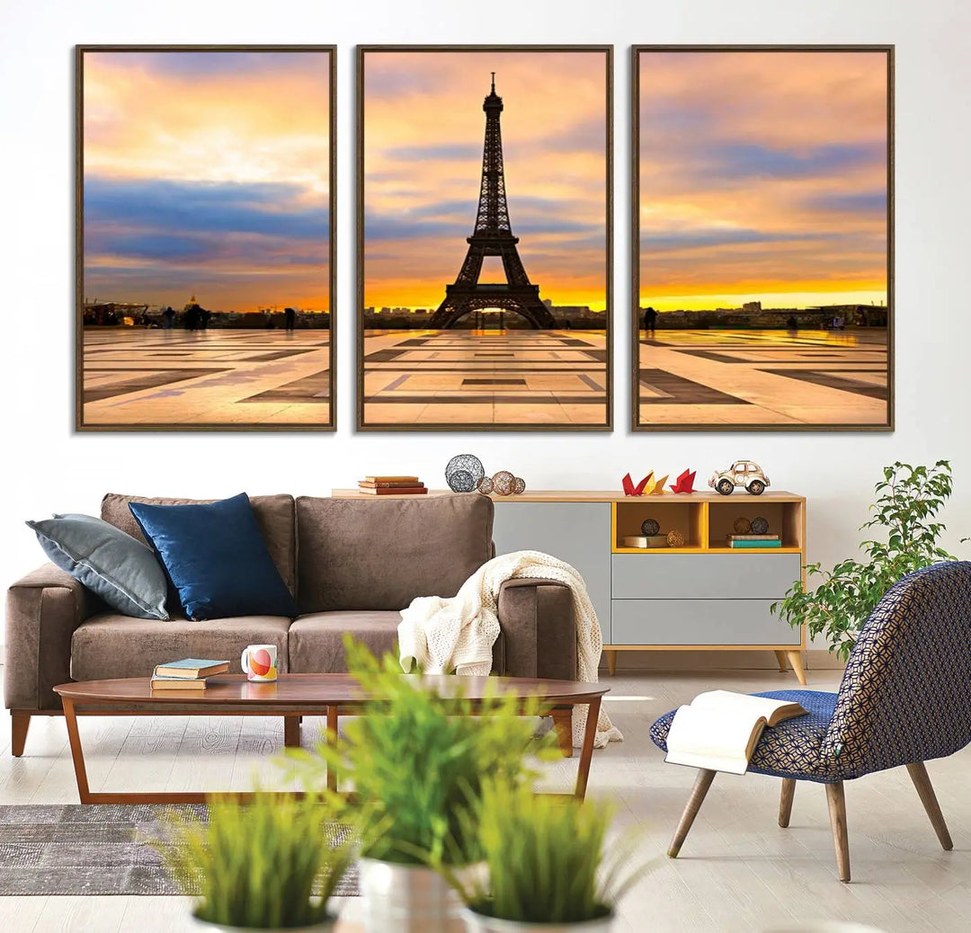 Paris Eiffle Tower Wall Art Canvas Prints