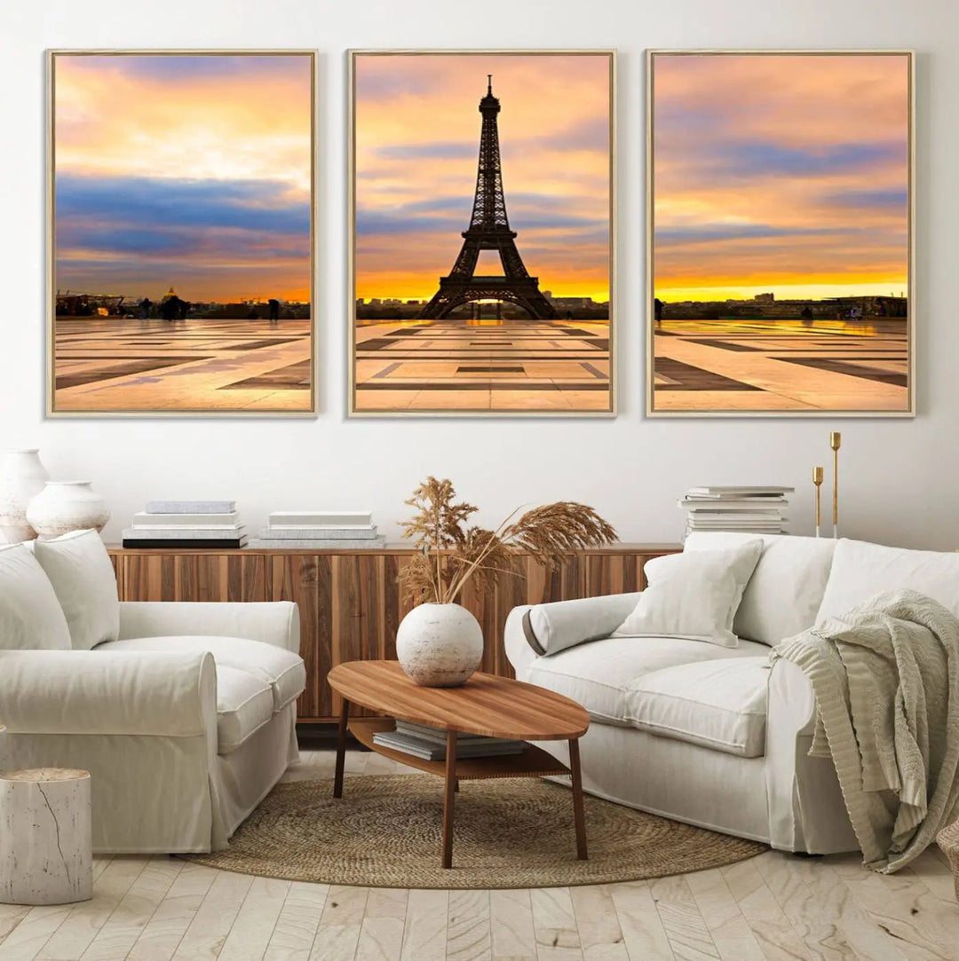 Paris Eiffle Tower Wall Art Canvas Prints