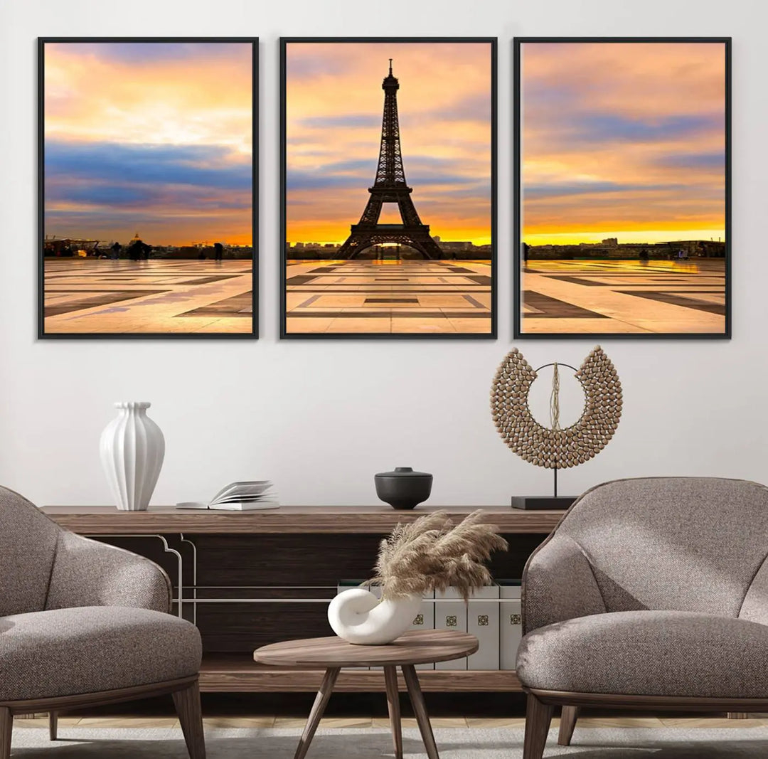 Paris Eiffle Tower Wall Art Canvas Prints