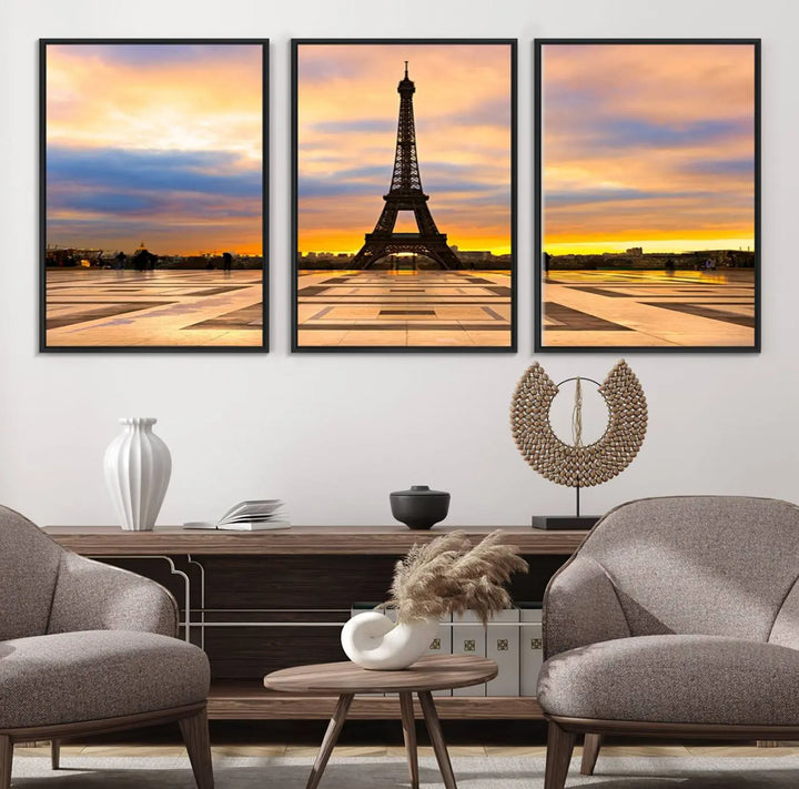 Paris Eiffle Tower Wall Art Canvas Prints