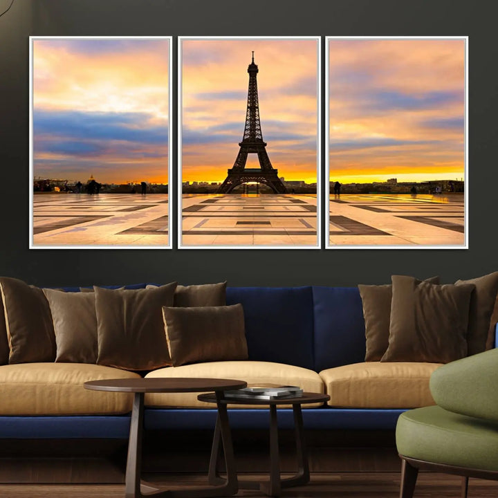 Paris Eiffle Tower Wall Art Canvas Prints