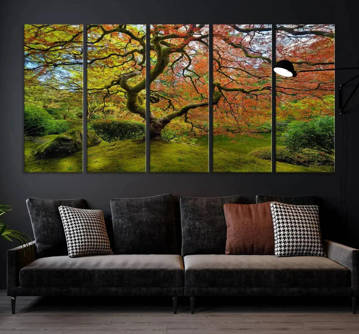 Portland Japanese Garden Old Tree Wall Art Canvas Print