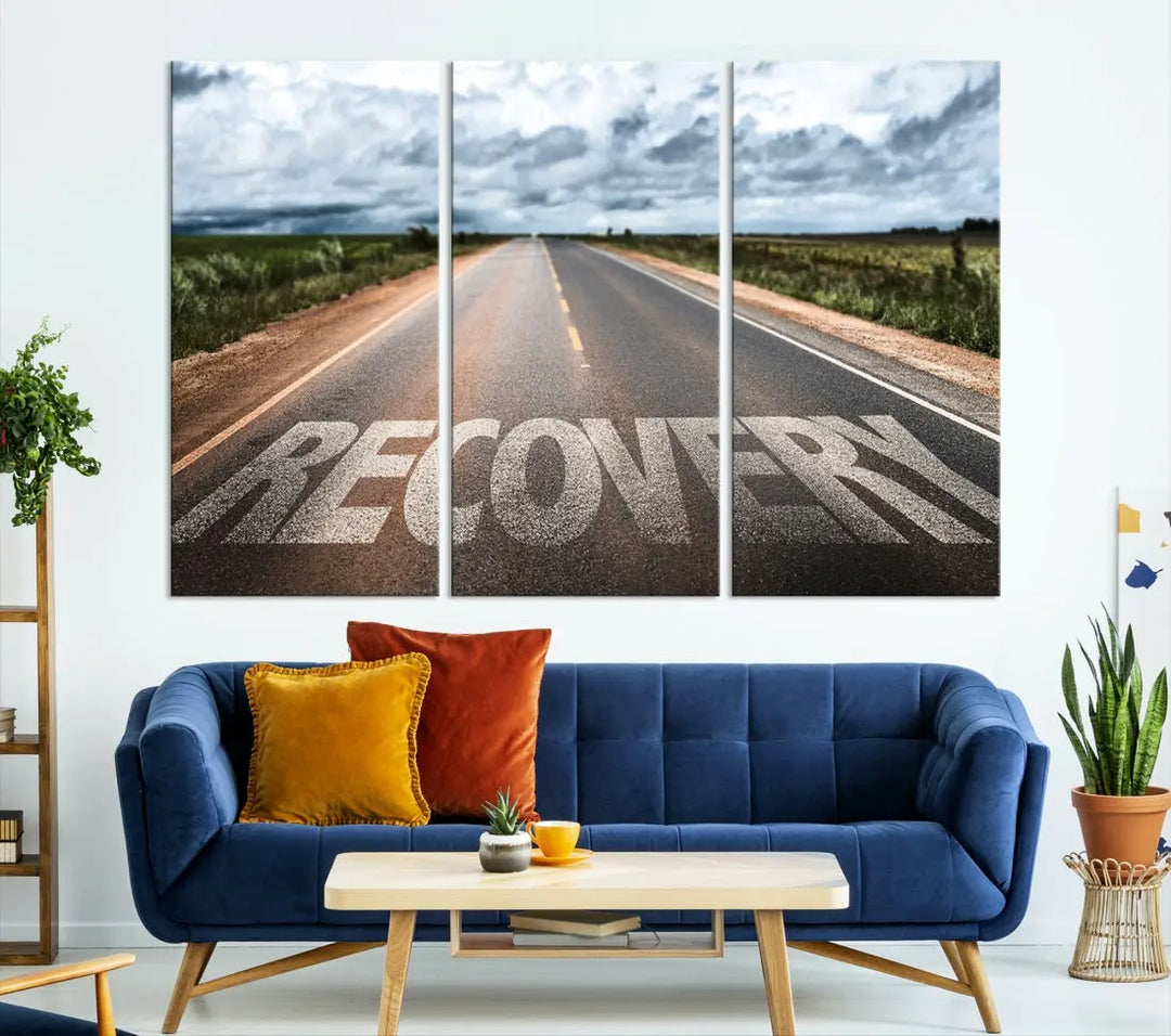 Recovery Road Wall Art Canvas Print