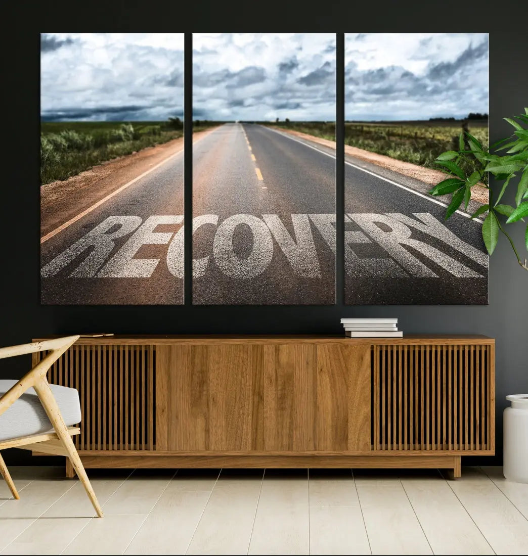 Recovery Road Wall Art Canvas Print