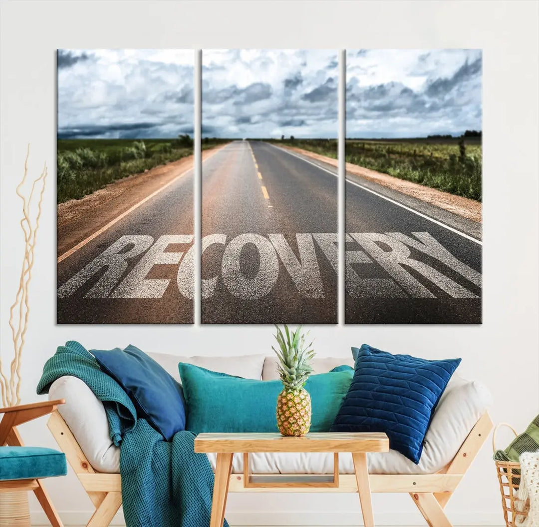 Recovery Road Wall Art Canvas Print