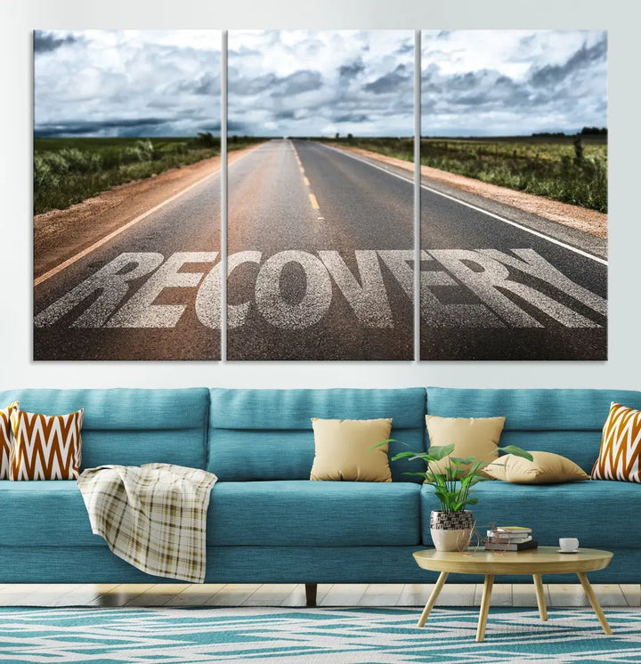 Recovery Road Wall Art Canvas Print