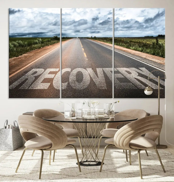 Recovery Road Wall Art Canvas Print