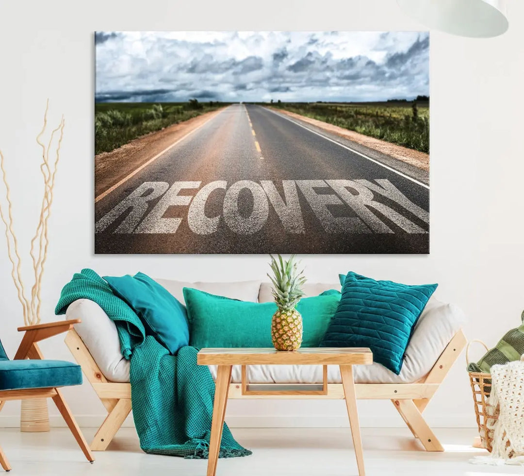 Recovery Road Wall Art Canvas Print